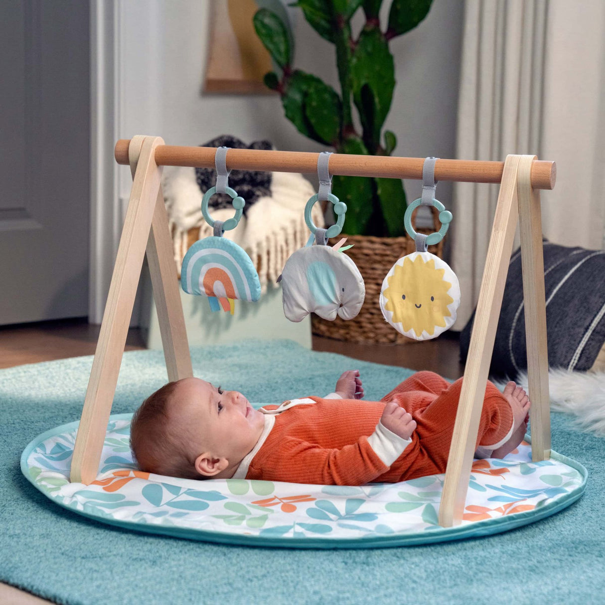 Ingenuity Sun Valley™ Wooden Toy Arch & Play Mat