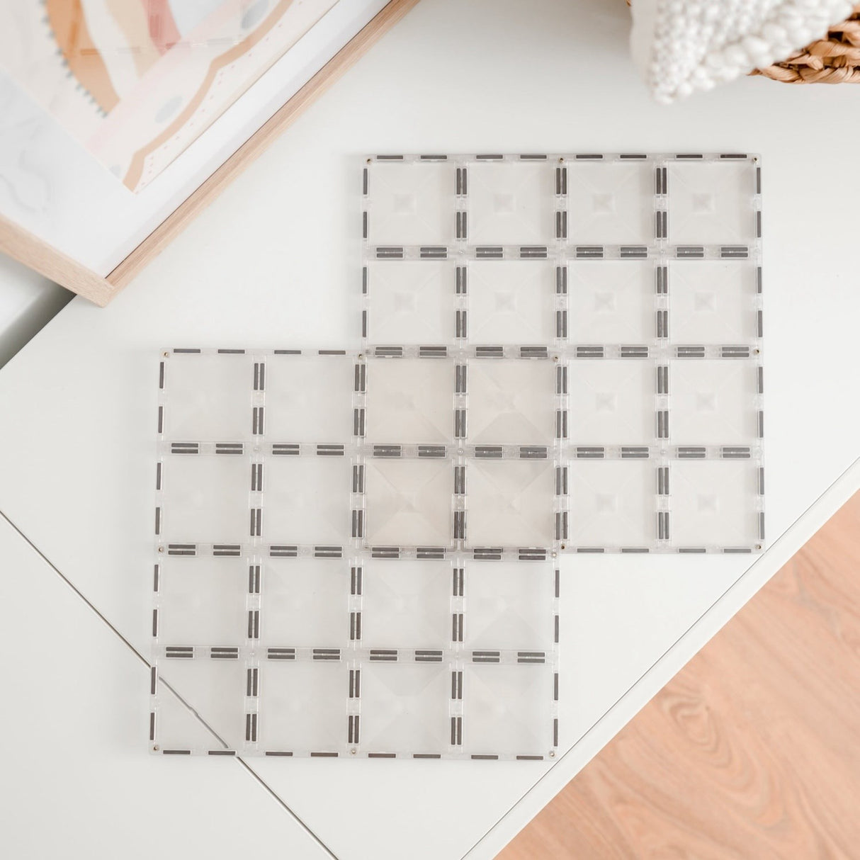 Connetix Clear Base Plate Pack 2 Pieces
