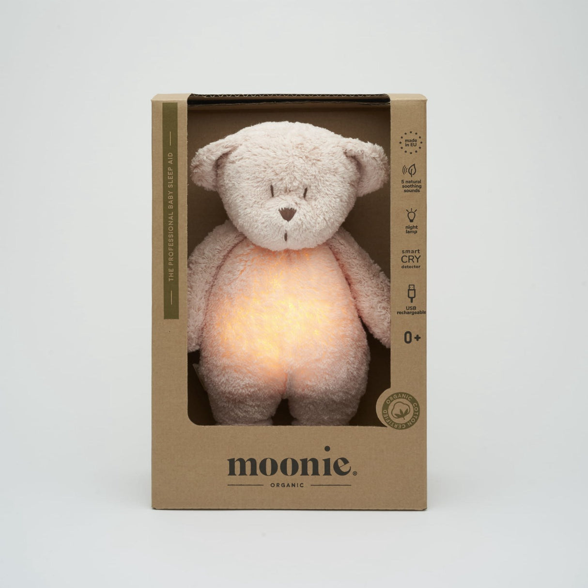 Moonie Rose 2.0 Organic Humming Bear With A Lamp