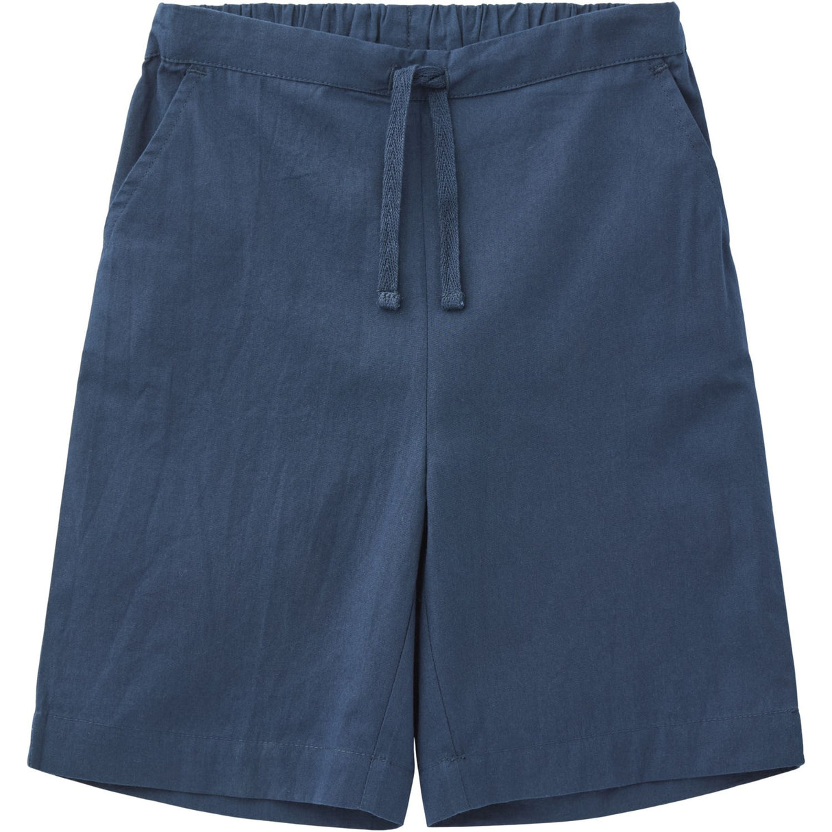 COPENHAGEN COLORS Navy Poplin Shorts W. Drawstring