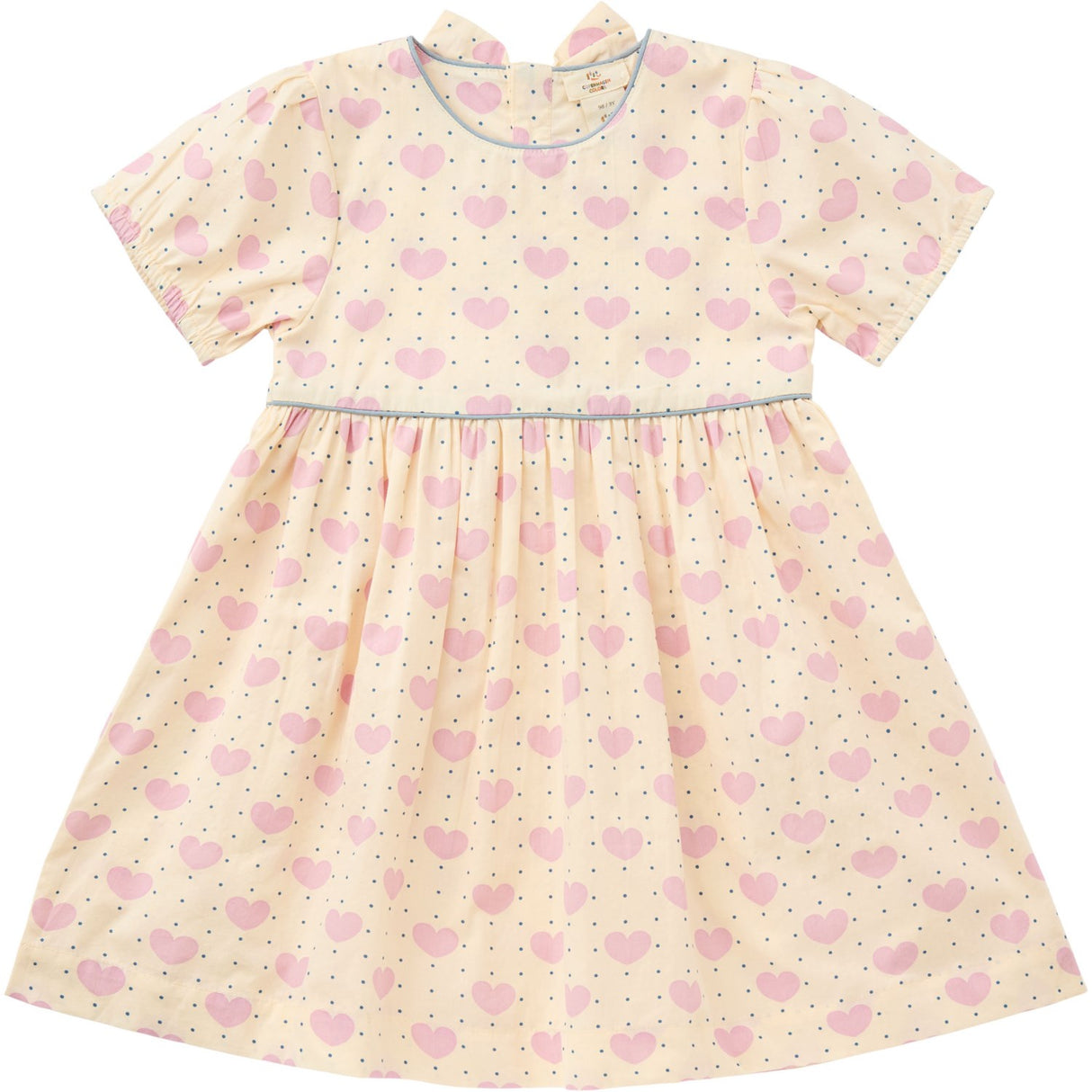 COPENHAGEN COLORS Heart Aop Heart & Dots Dress