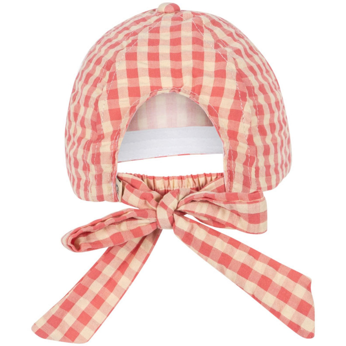 Konges Sløjd Flamingo Plume Check Kim Bow Cap Gots