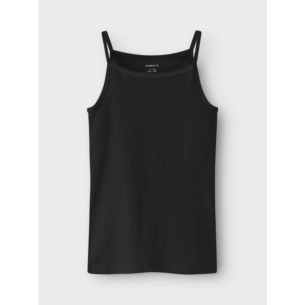 Name It Black Strap Top 4-Pack Black White Solid Noos