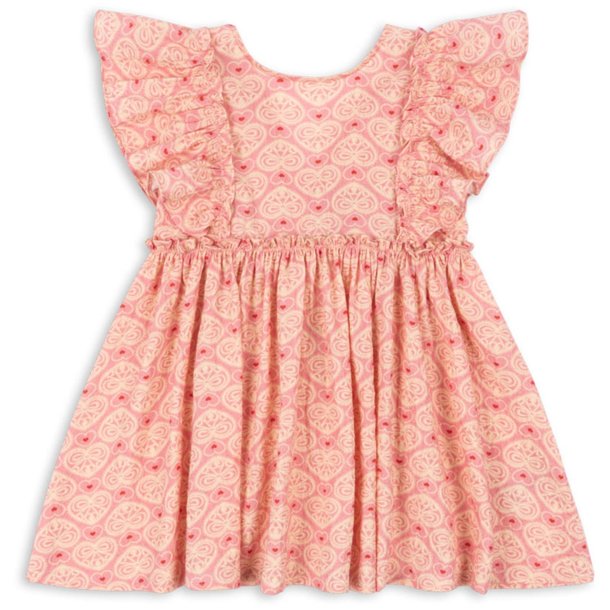 Konges Sløjd Lacy Pink Ava Bow Dress Gots