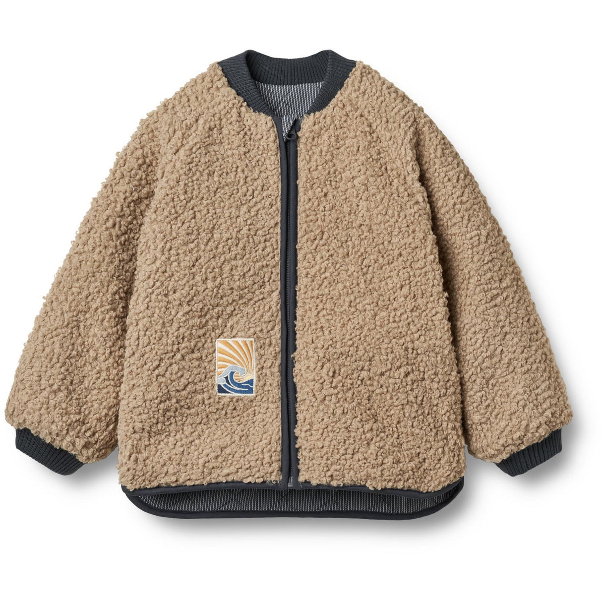 Wheat Ink Stripe Reversible Thermo Jacket Lake