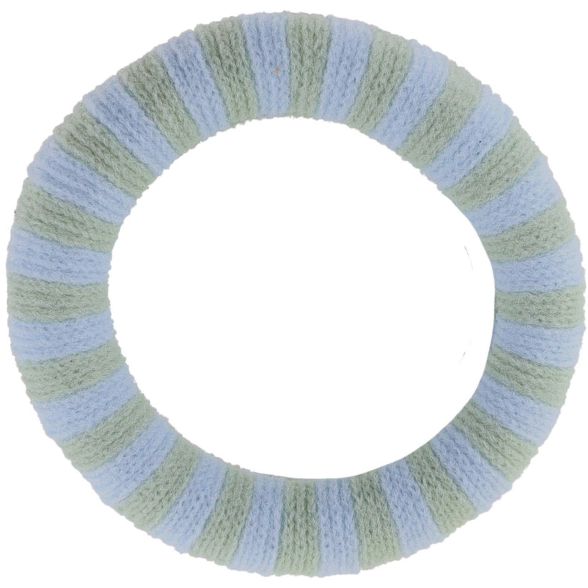 Bow's by Stær Ea Hair Elastic - Sage/Light Blue Striped 6-pack