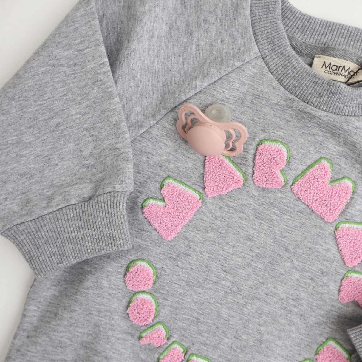 MarMar Double Jersey Pink Logo Theos B Sweatshirt