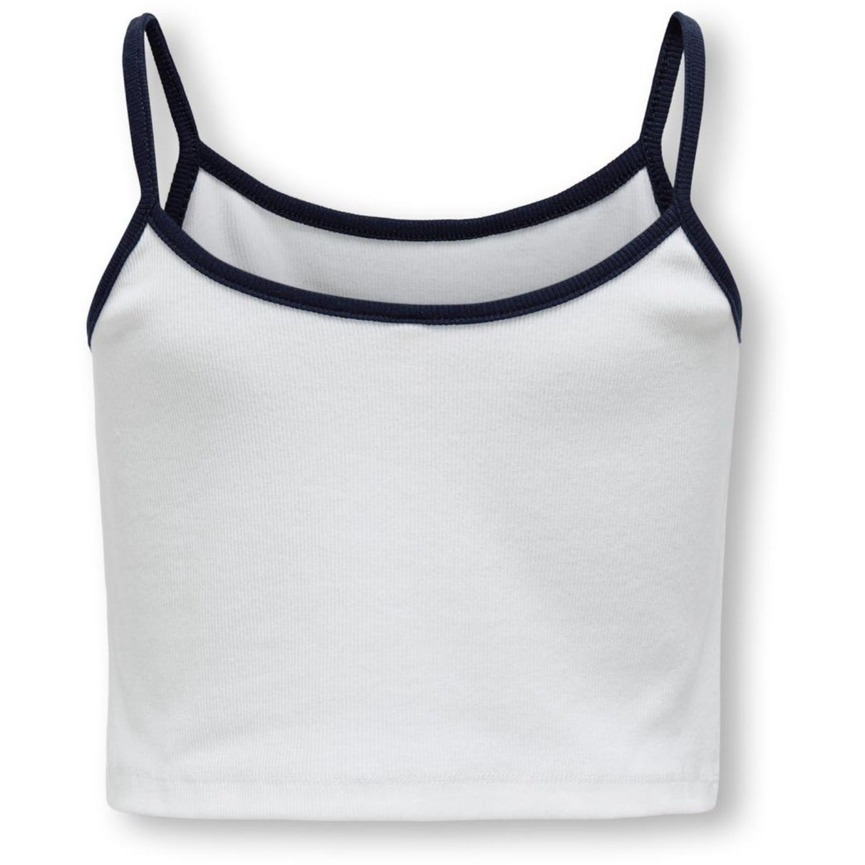 kids ONLY Bright White Navy Blazer NYC Vikka Rib Print Top