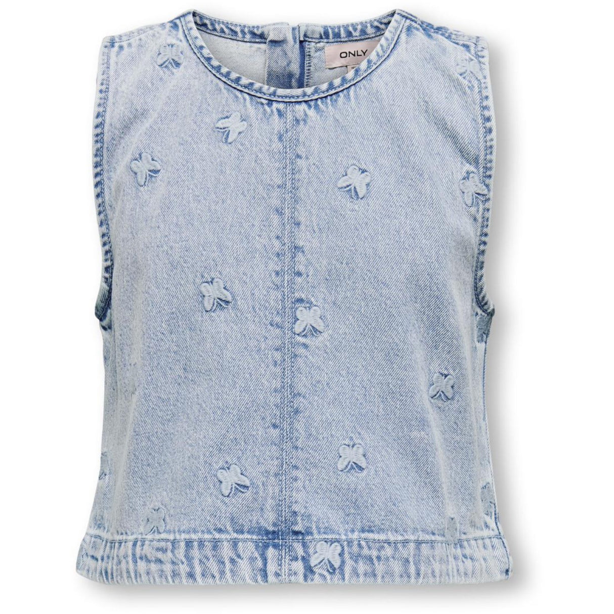 kids ONLY Light Blue Denim Butterfly Freja Butterfly Top Denim