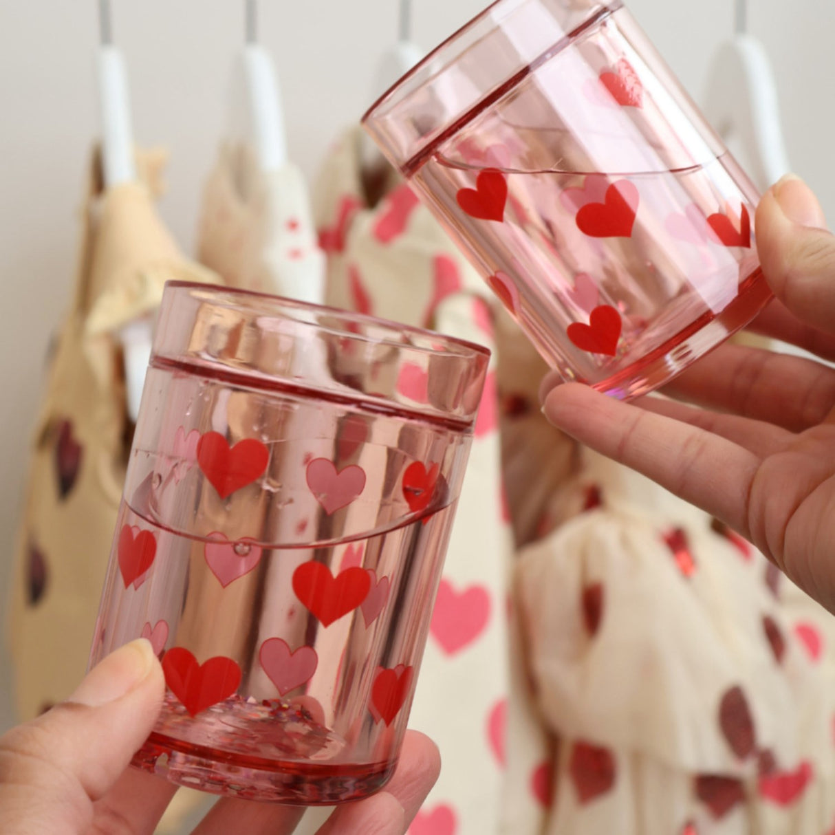 Konges Sløjd Heart 2 Pack Glitter Cups