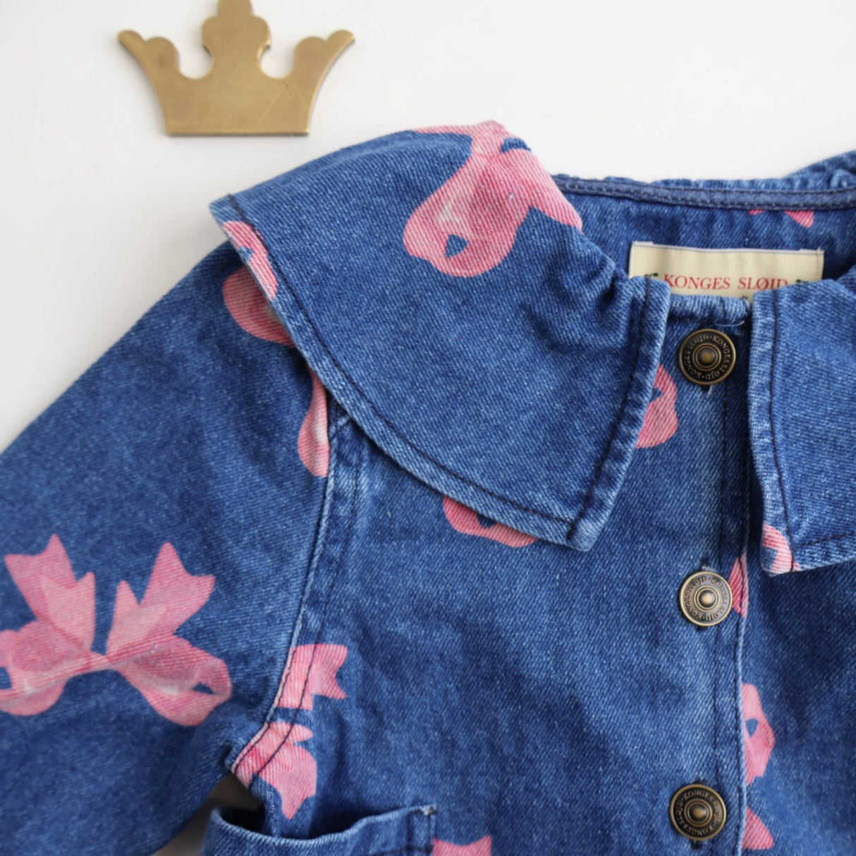 Konges Sløjd Bella Bow (For Denim) Magot Collar Jacket Gots
