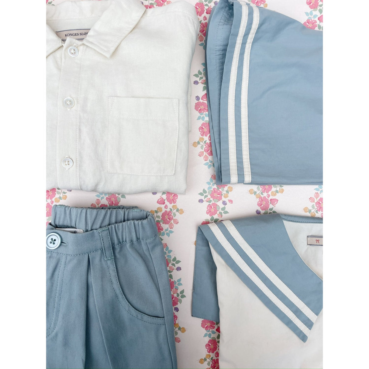 Konges Sløjd Ashley Blue Celebration Sailor Shorts GOTS