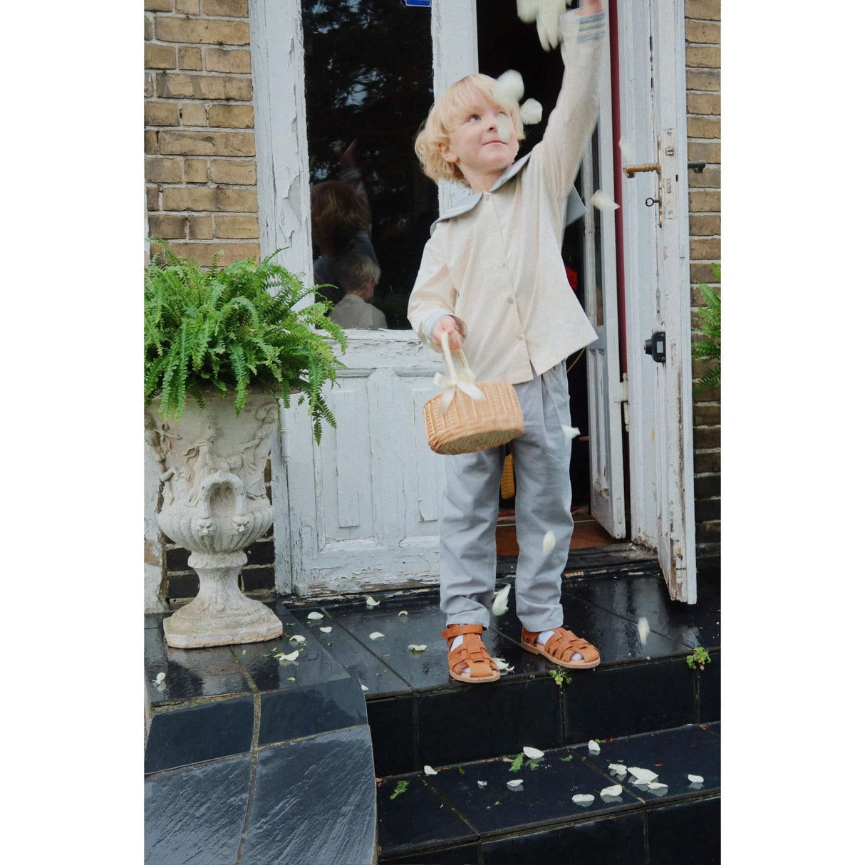 Konges Sløjd Ashley Blue Celebration Frankie Pants GOTS