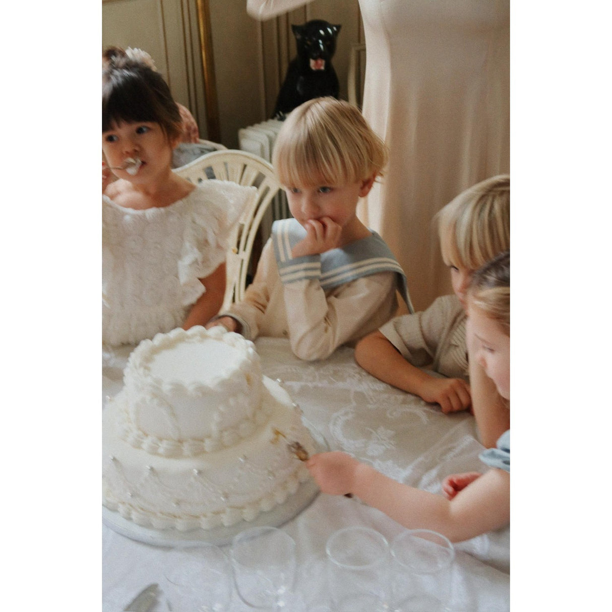 Konges Sløjd Cloud Stripe Celebration Elliot Ss Shirt GOTS