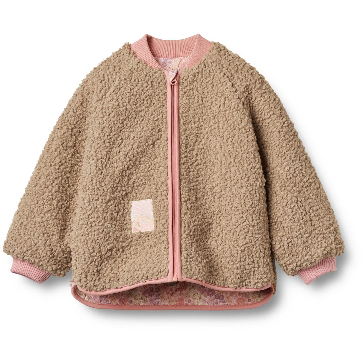 Wheat Lilac Flower Rainbow Reversible Thermo Jacket Lake