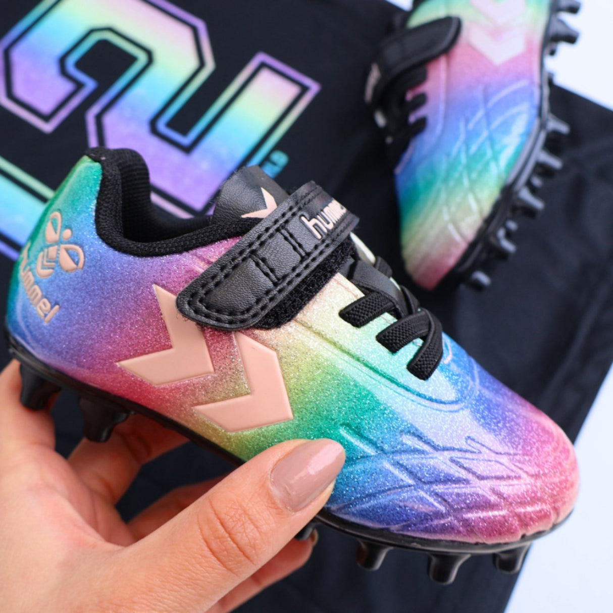 Hummel Pink-A-Boo Top Star F.G. Jr Football Boots