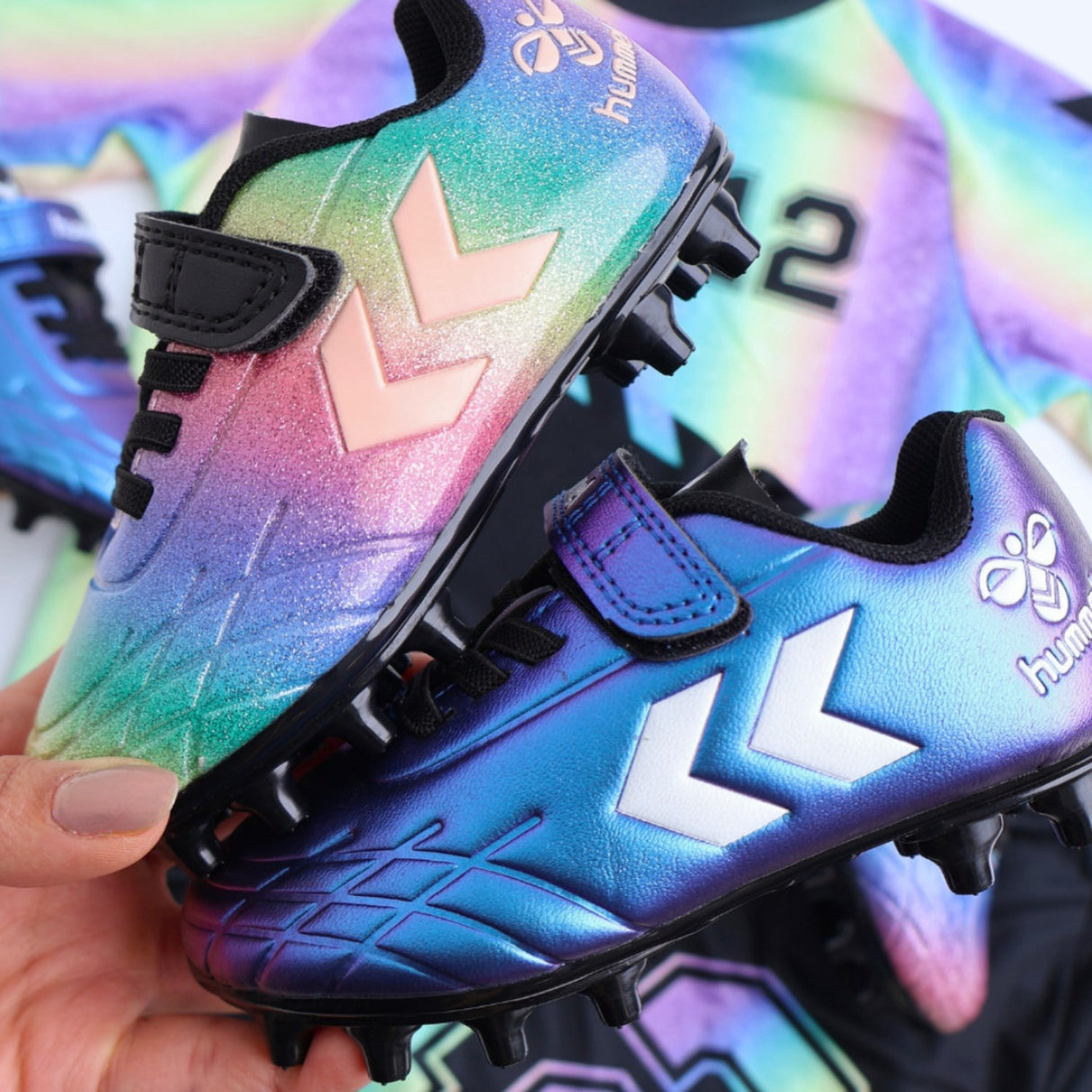 Hummel Pink-A-Boo Top Star F.G. Jr Football Boots