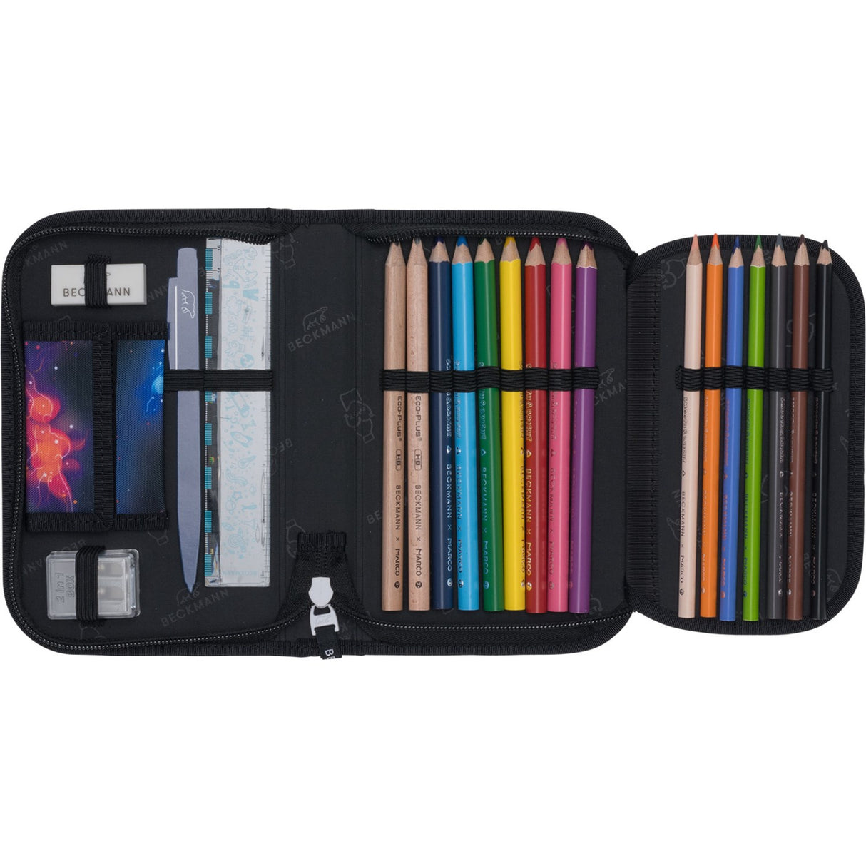Beckmann Ninja Elements Et-lags Pencil Case M/Indhold