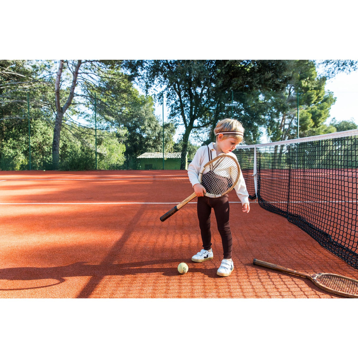 Silly Silas Chocolate Brown Striped Footless Tights