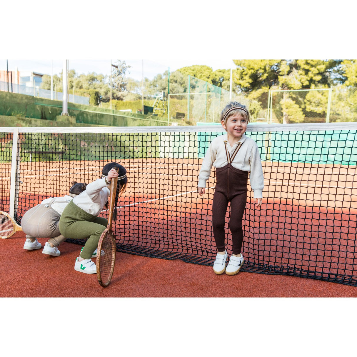 Silly Silas Olive Striped Footless Tights