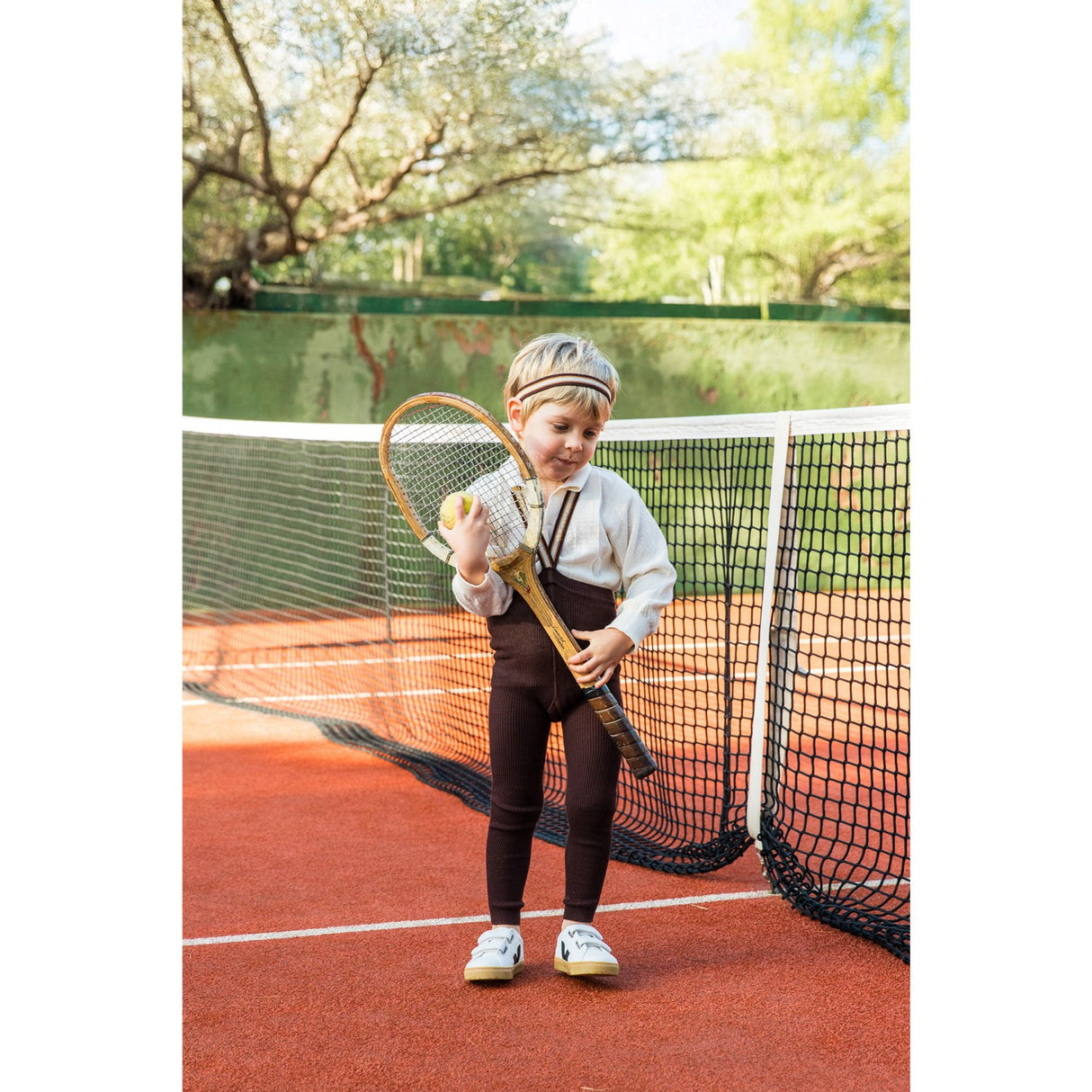 Silly Silas Chocolate Brown Striped Footless Tights