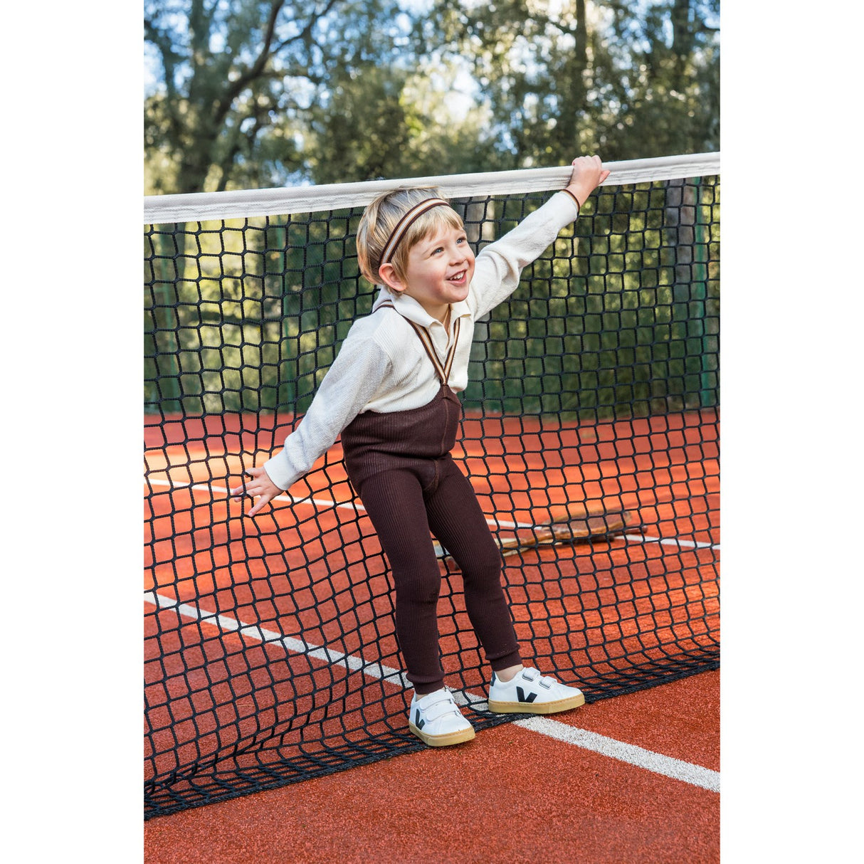 Silly Silas Chocolate Brown Striped Footless Tights