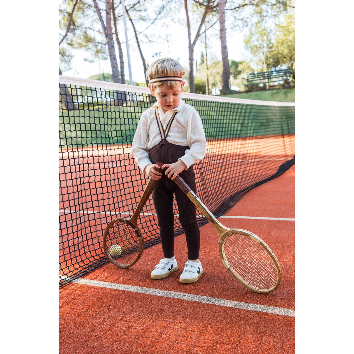 Silly Silas Chocolate Brown Striped Footless Tights