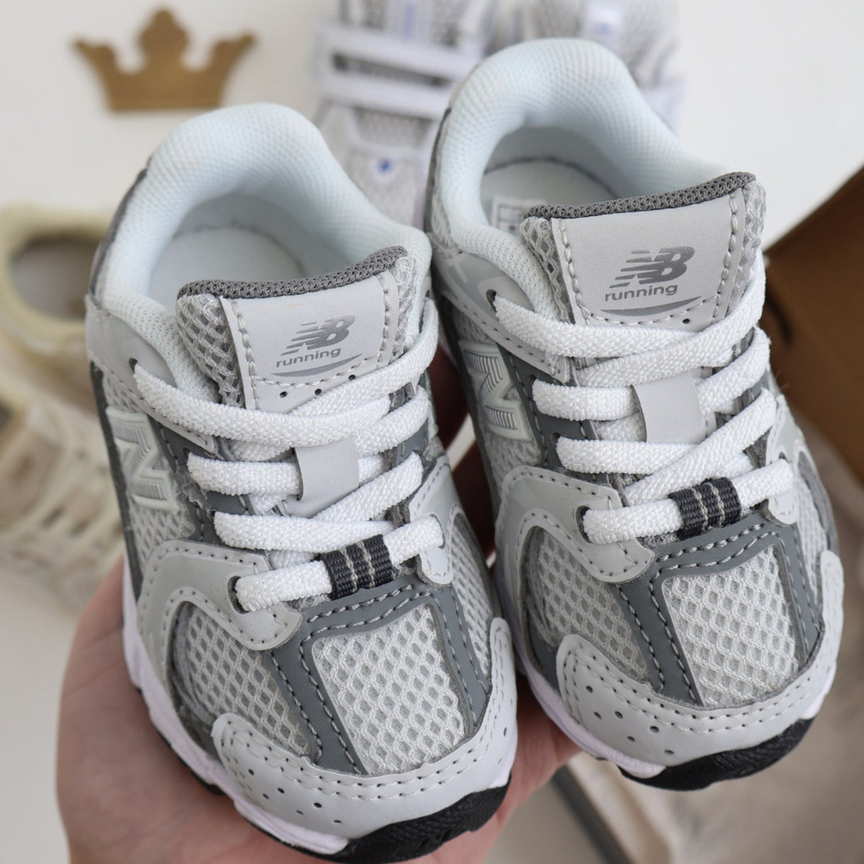 New Balance 530 Kids Bungee Lace Infant Grey Matter