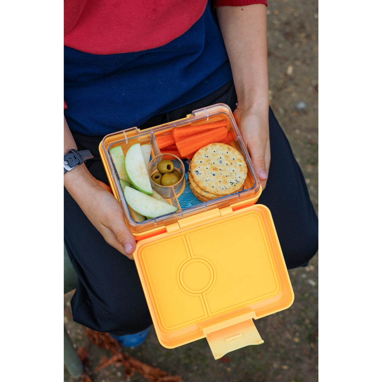 Yumbox Yoyo Yellow / Shark Tray Snack Size Bento Lunch Box
