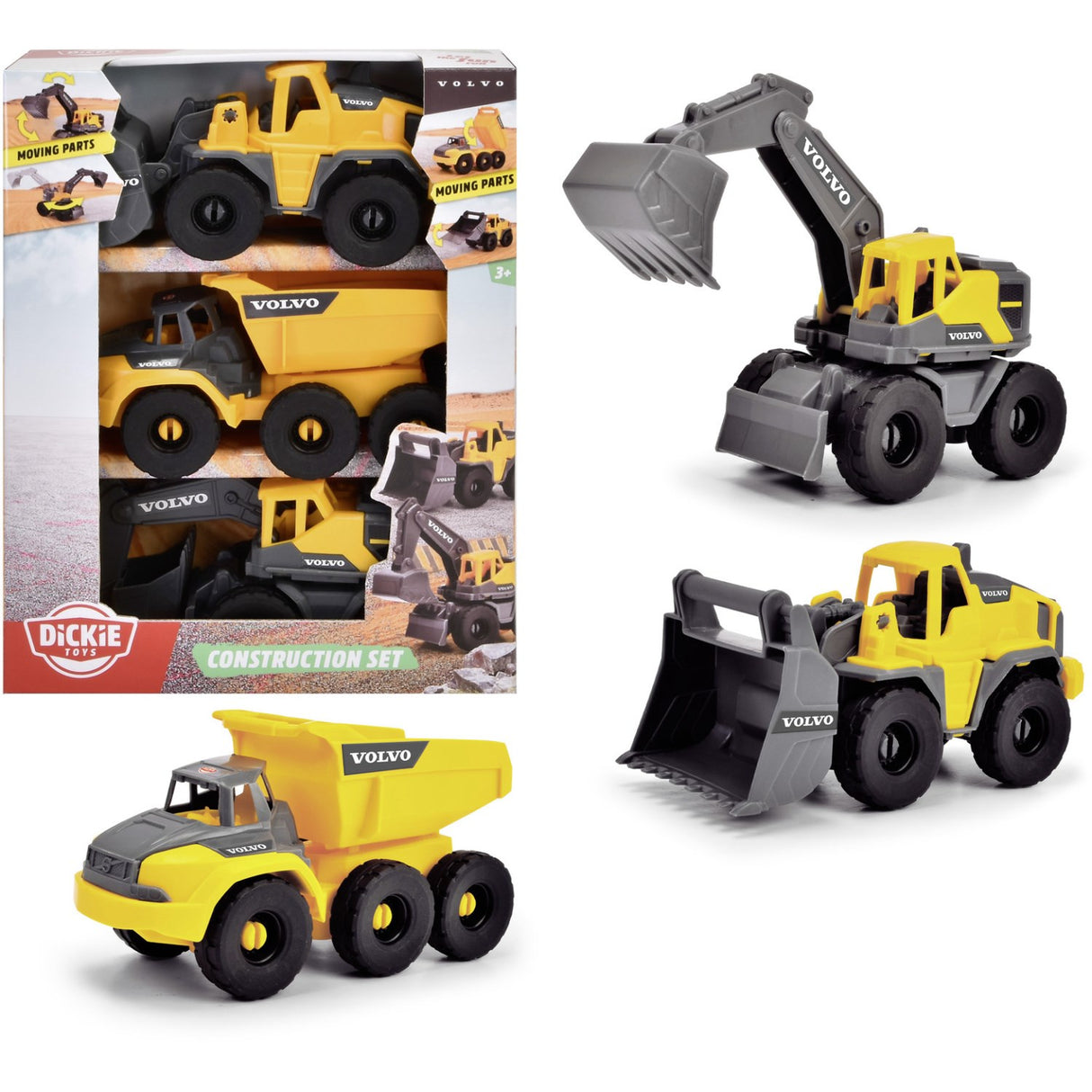 Dickie Toys Anlægsmaskiner Set