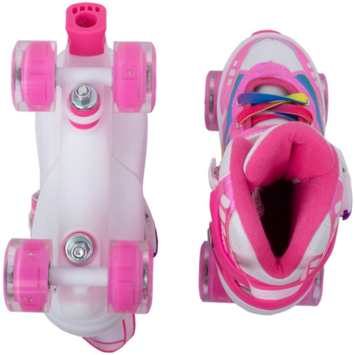 VENOR Shiny Pink Ignite LED Side-By-Side Rulleskøjter