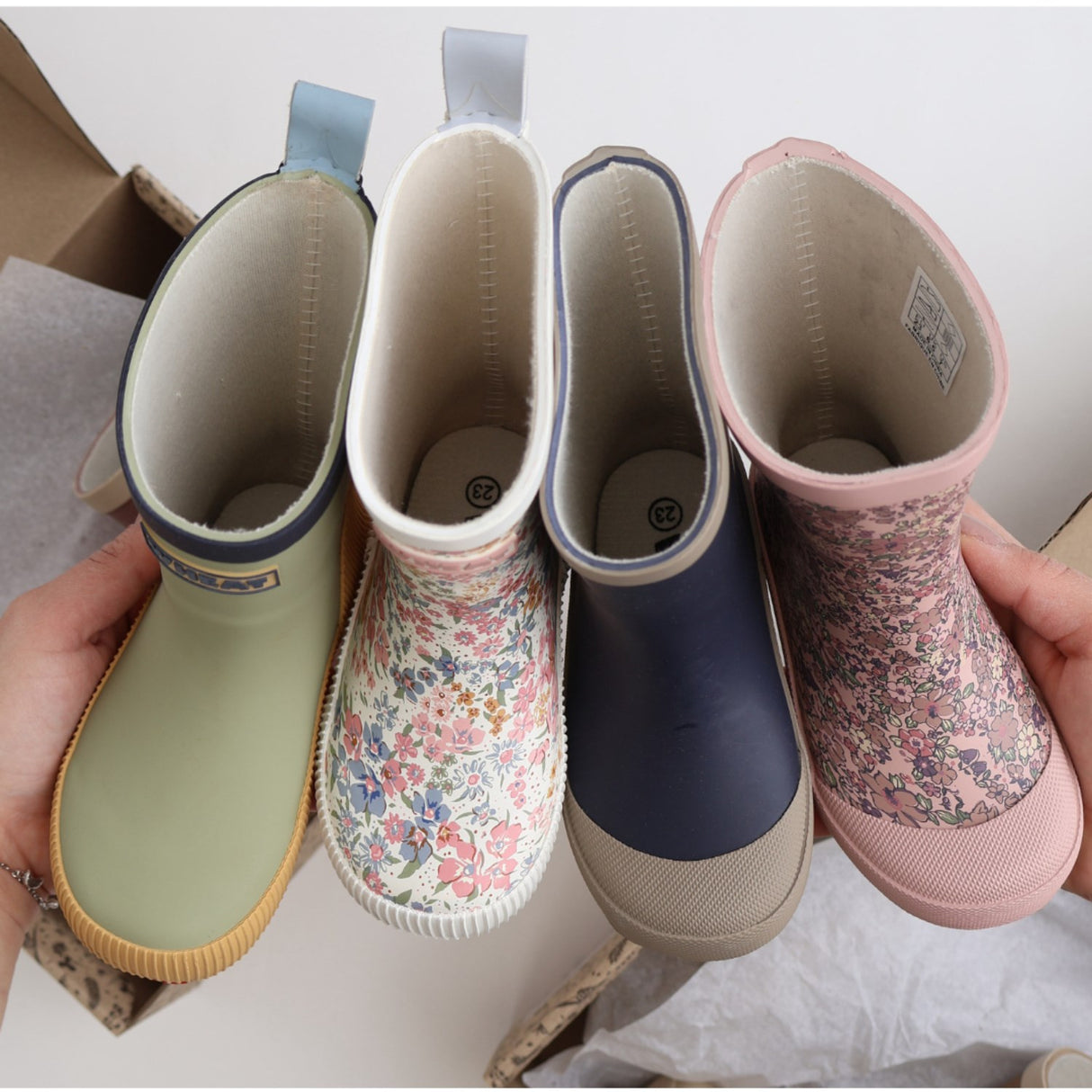 Wheat Ink Rubber Boot Muddy