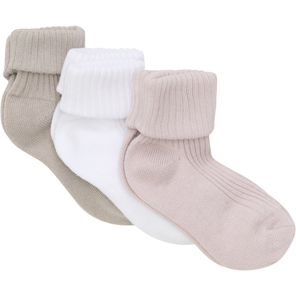 Minymo Shell Baby Sock Rib 3-Pack