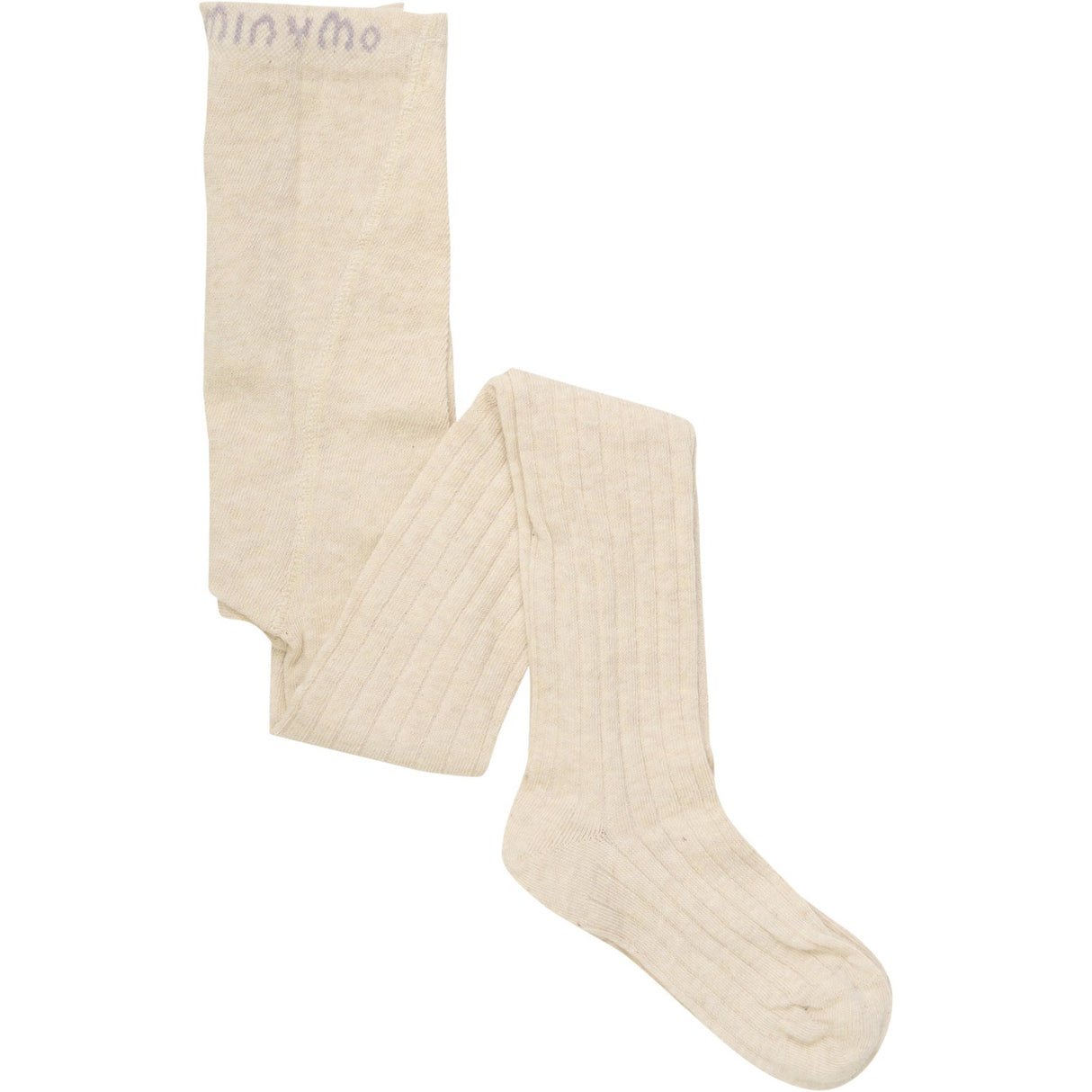 Minymo Light Taupe Tights With Pattern 2-Pack