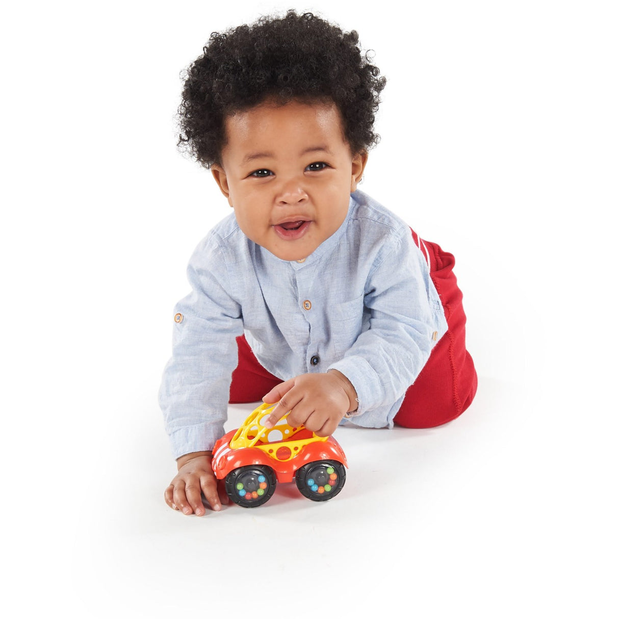 Bright Starts Red Toy Car Rattle & Roll Buggie™
