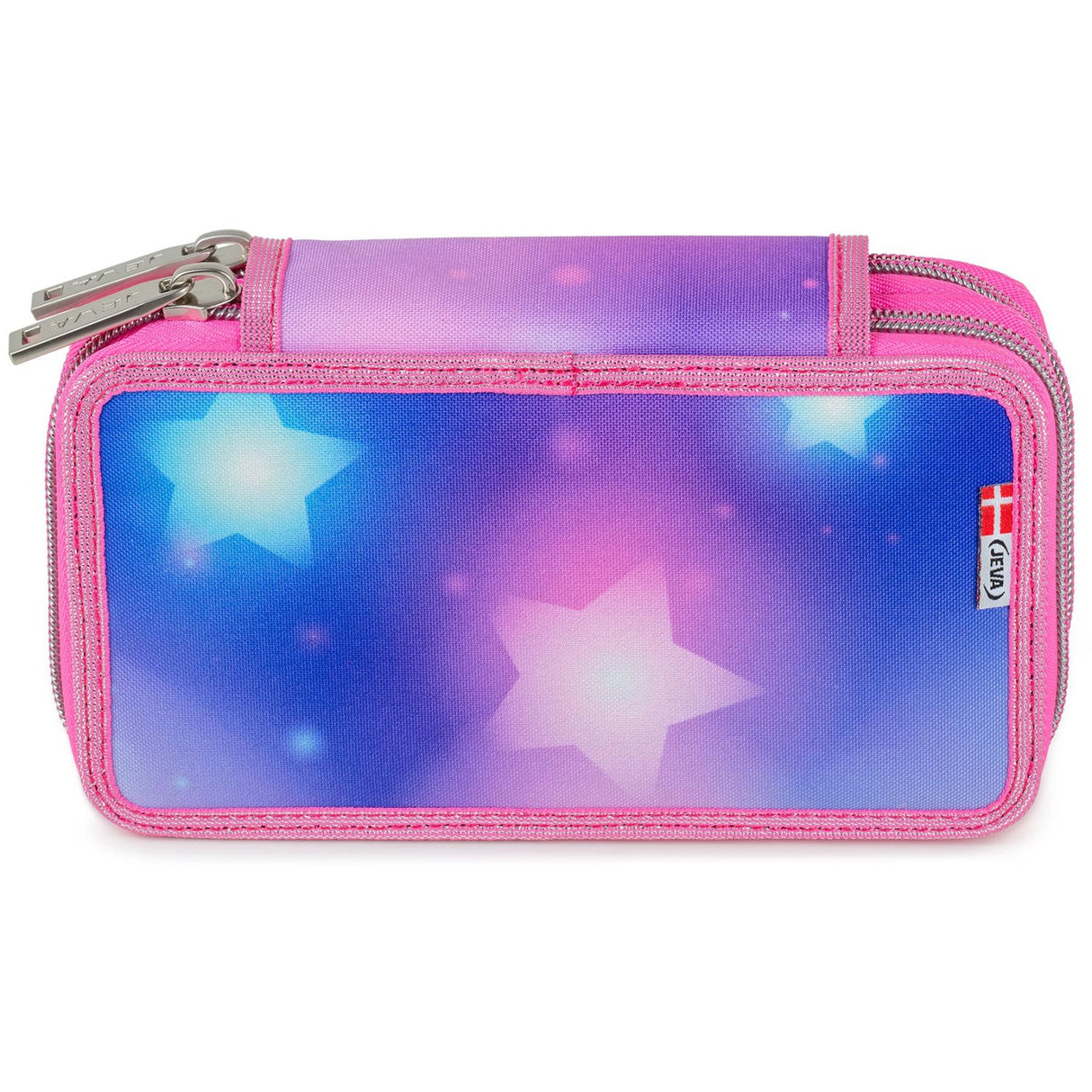JEVA Supernova Pencil Case With Fyld Twozip 8865