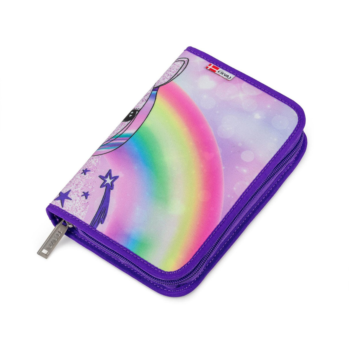 JEVA Unicorn Pencil Case With Fyld Onezip 8869