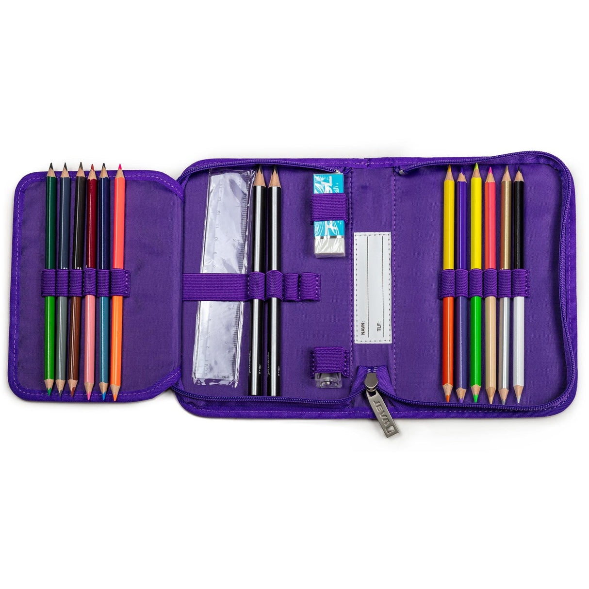 JEVA Unicorn Pencil Case With Fyld Onezip 8869