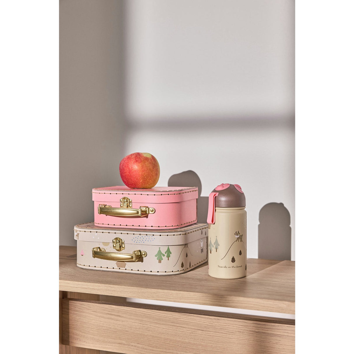 OYOY Friends In The Forest Deer & Duck Mini Suitcase 2-Pack