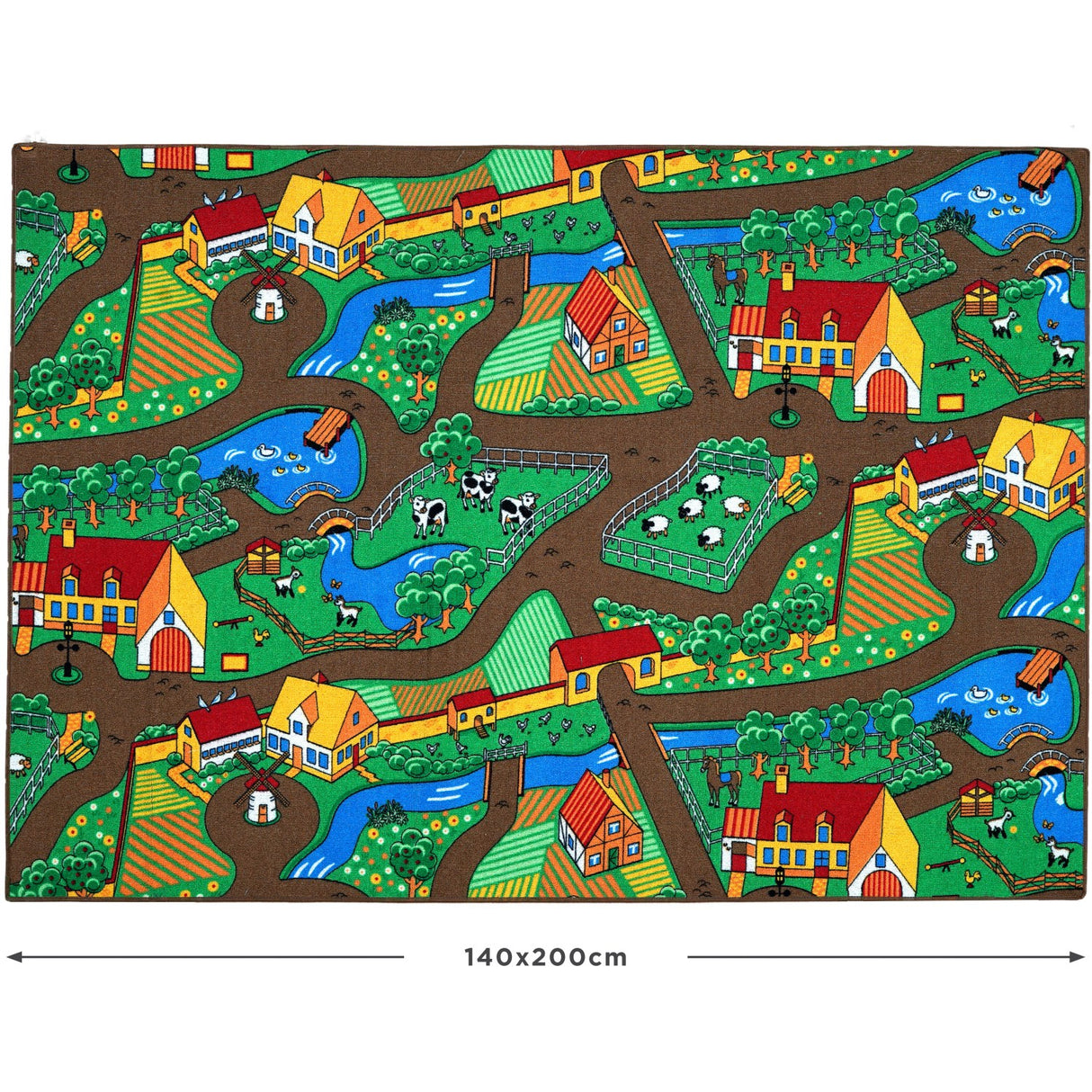 Rebel Roads Farm Life Carpet - 140 X 200 Cm