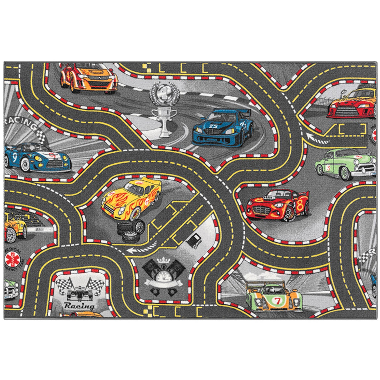 Rebel Roads Tales Of Speed Carpet - 95 X 133 Cm