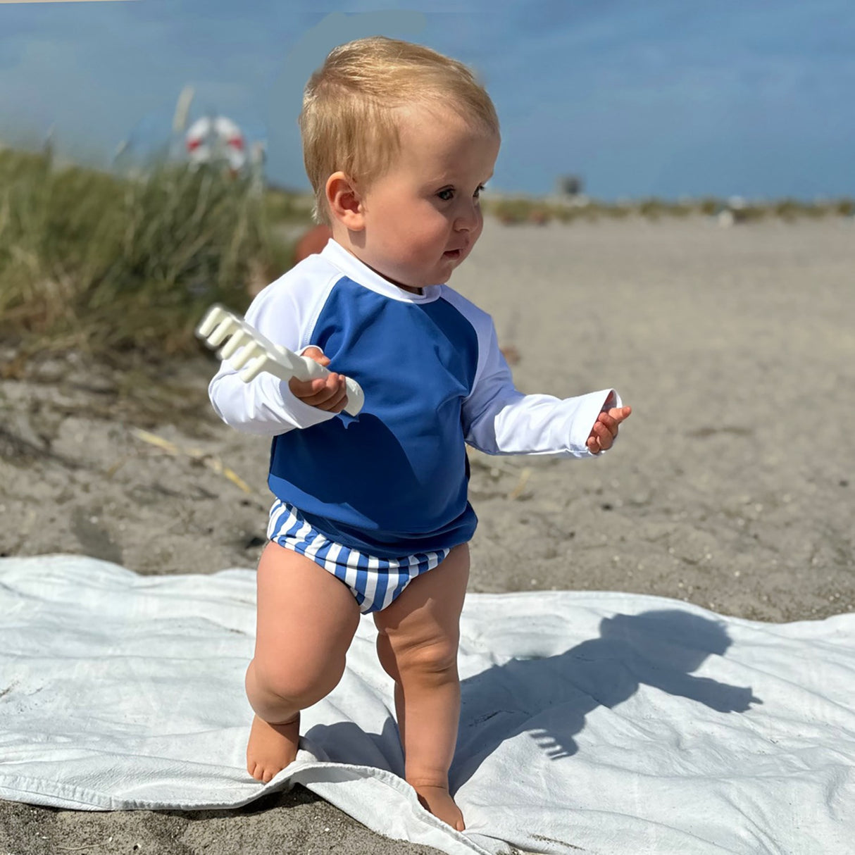 Petit Crabe Vertical Stripes Leo Swim Nappy