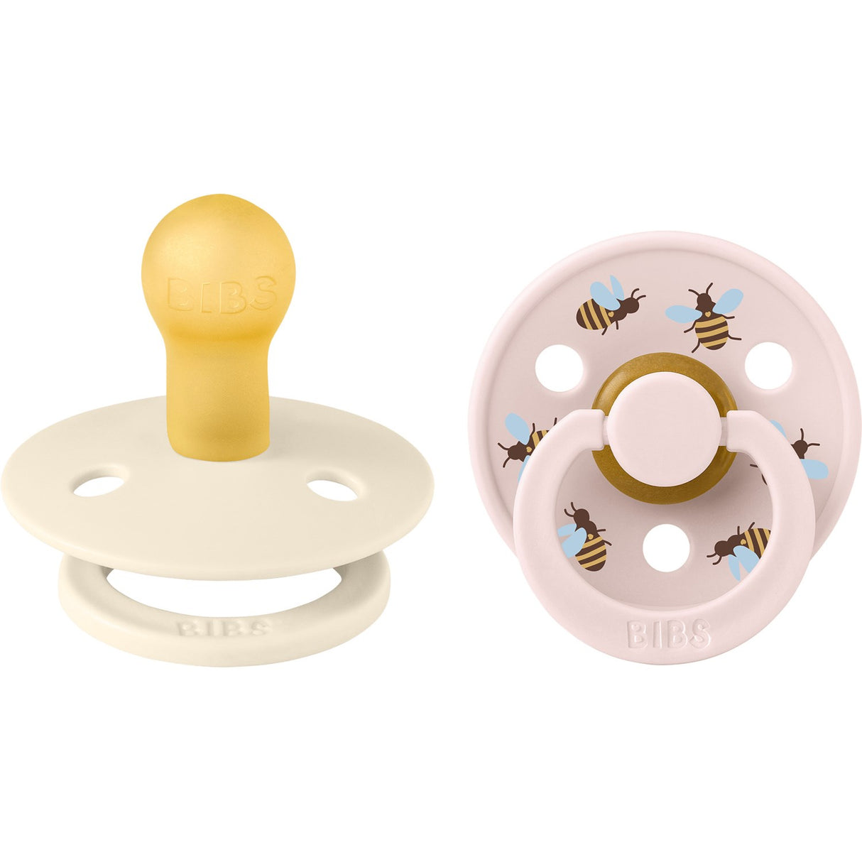 Bibs Ivory Mix Pacifier Studio Colour Bumblebee Latex 2-Pack