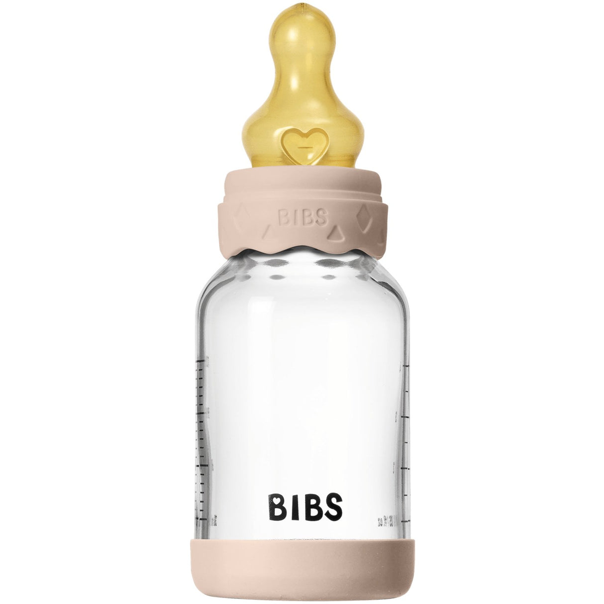Bibs Blush Glass Boheme Baby Bottle Round Latex Slow Flow