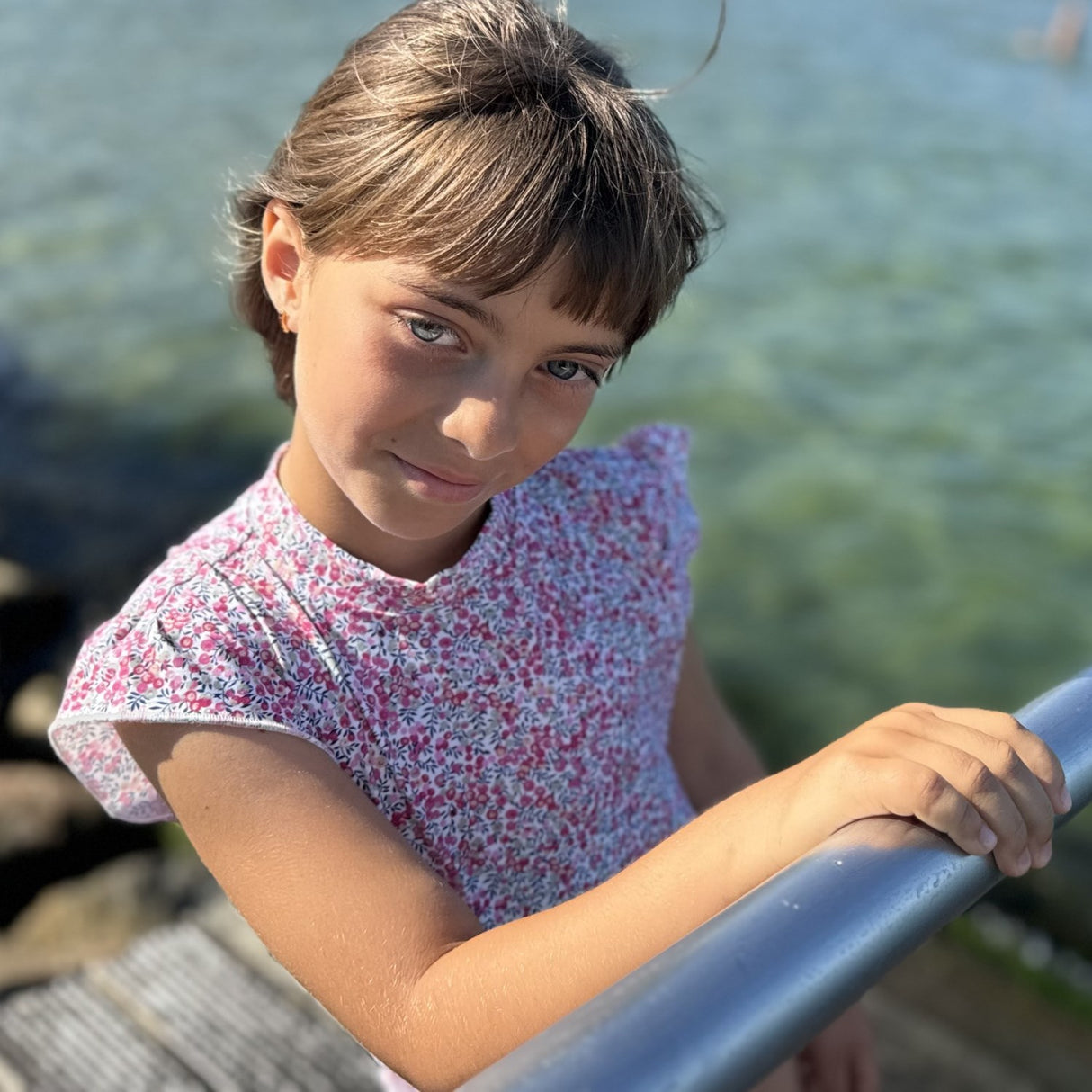 Petit Crabe Wiltshire Bud Beaa Swimsuit S/S - Made With Liberty Fabrics