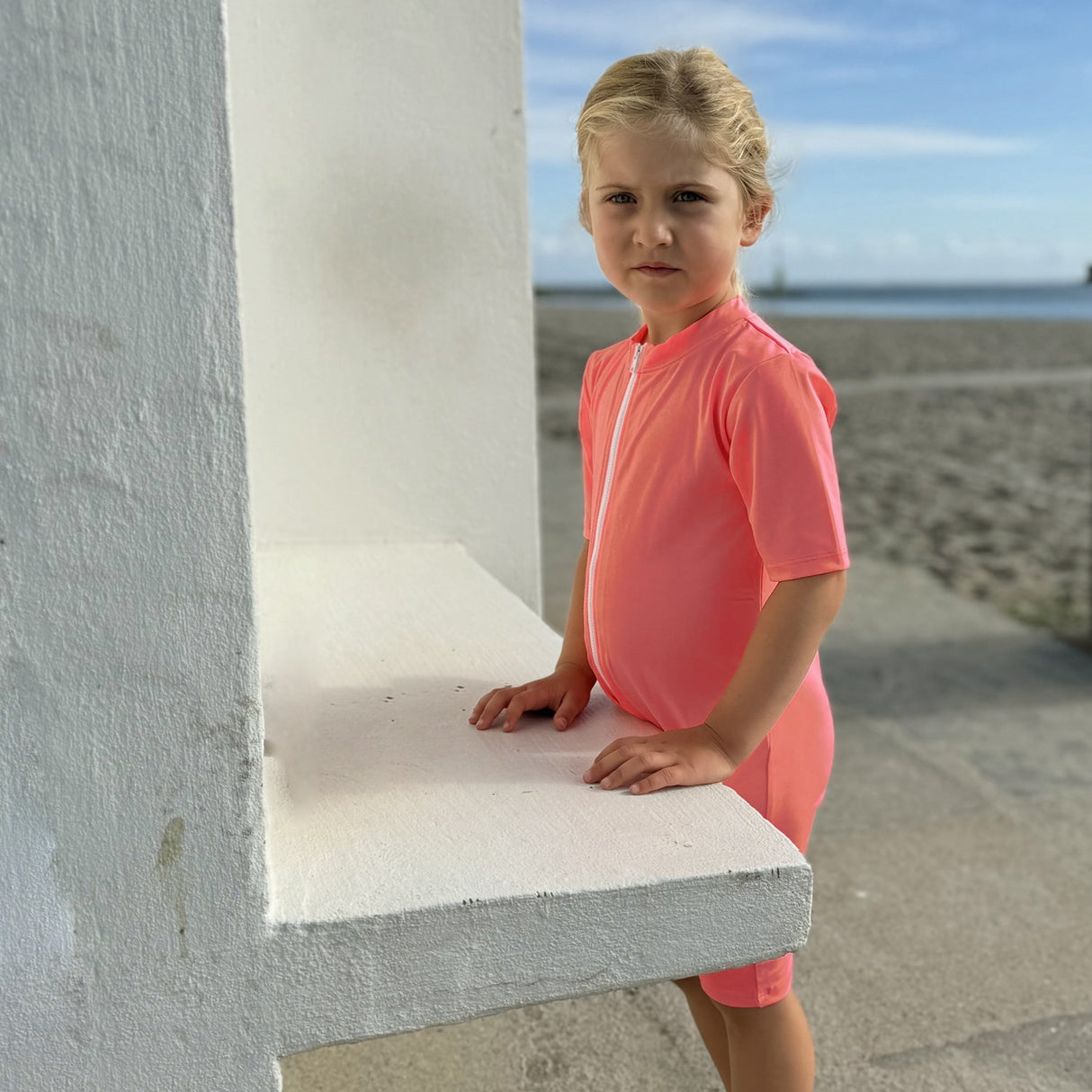 Petit Crabe Tropicana Noe Heart Sunsuit S/S