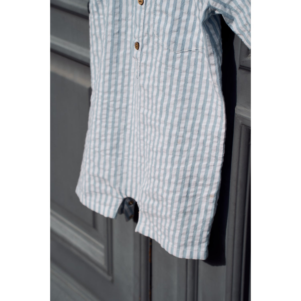 THE NEW Siblings X Luksusbaby Blue Fog Striped Ojo Jumpsuit