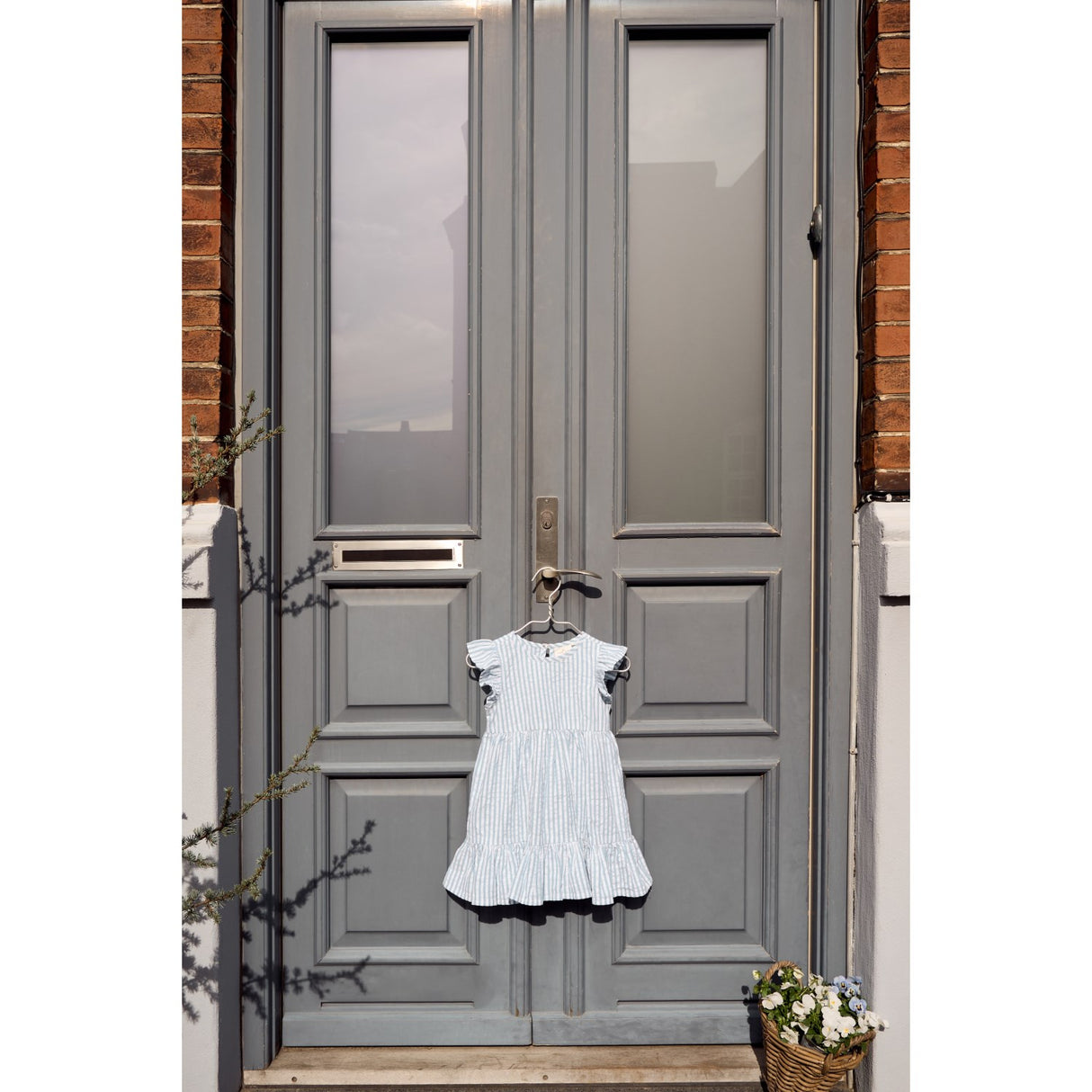 THE NEW Siblings X Luksusbaby Blue FAnd Striped Ojo Dress