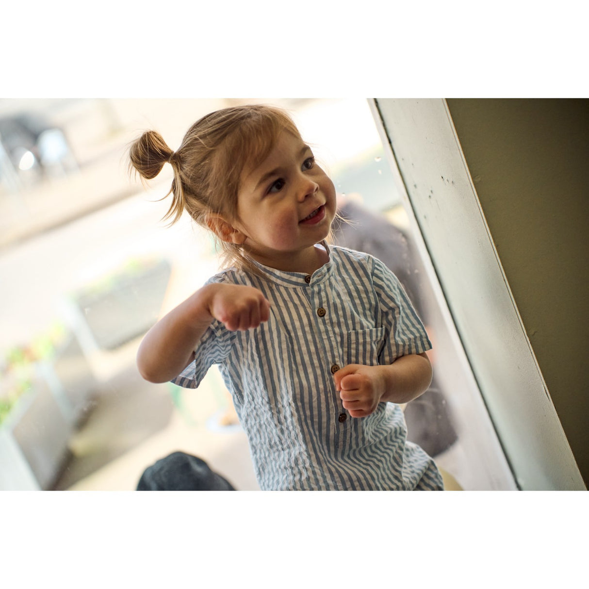 THE NEW Siblings X Luksusbaby Blue Fog Striped Ojo Jumpsuit