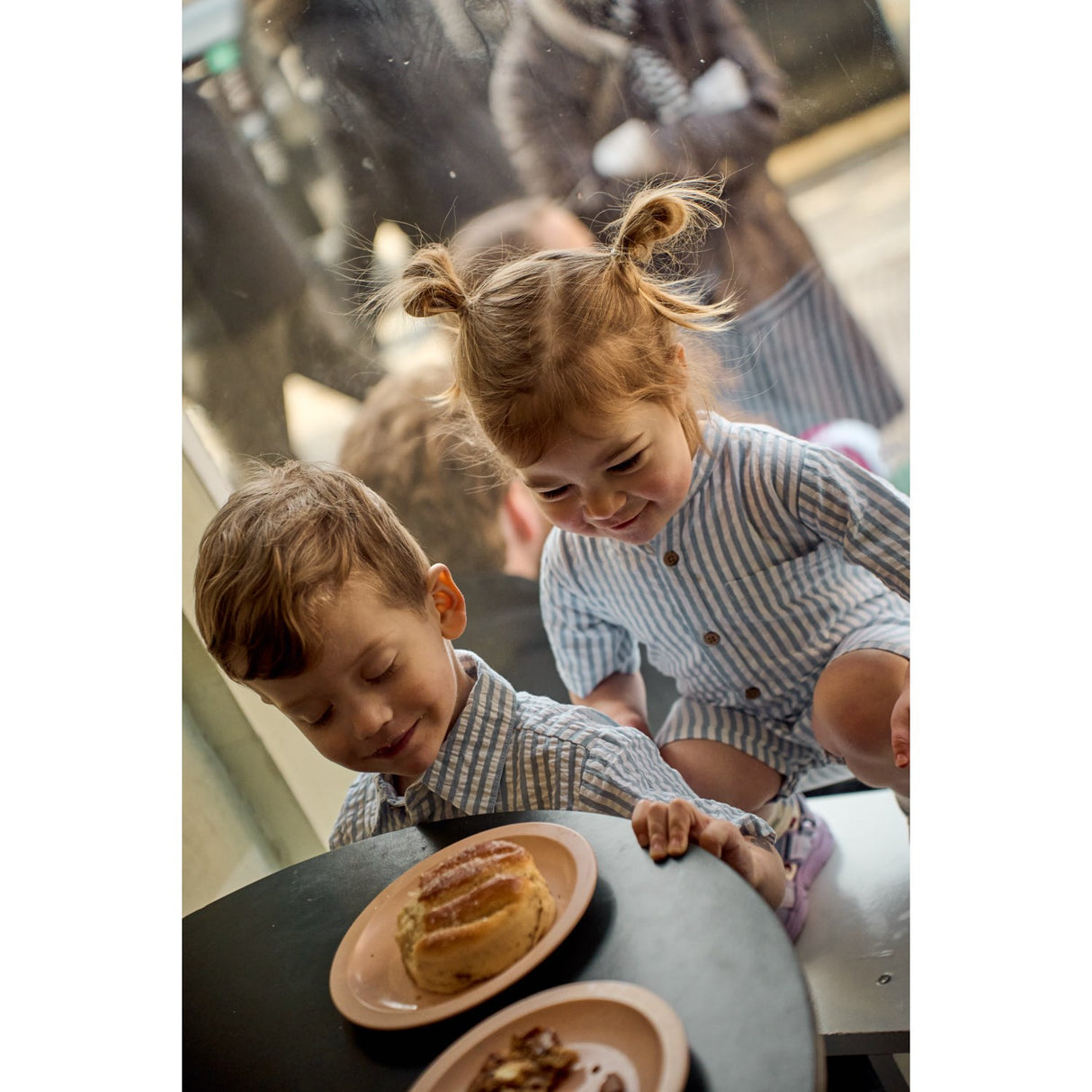 THE NEW Siblings X Luksusbaby Blue Fog Striped Ojo Jumpsuit